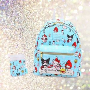 Loungefly Hello Kitty And Friends Holiday Mini Backpack and Cardholder